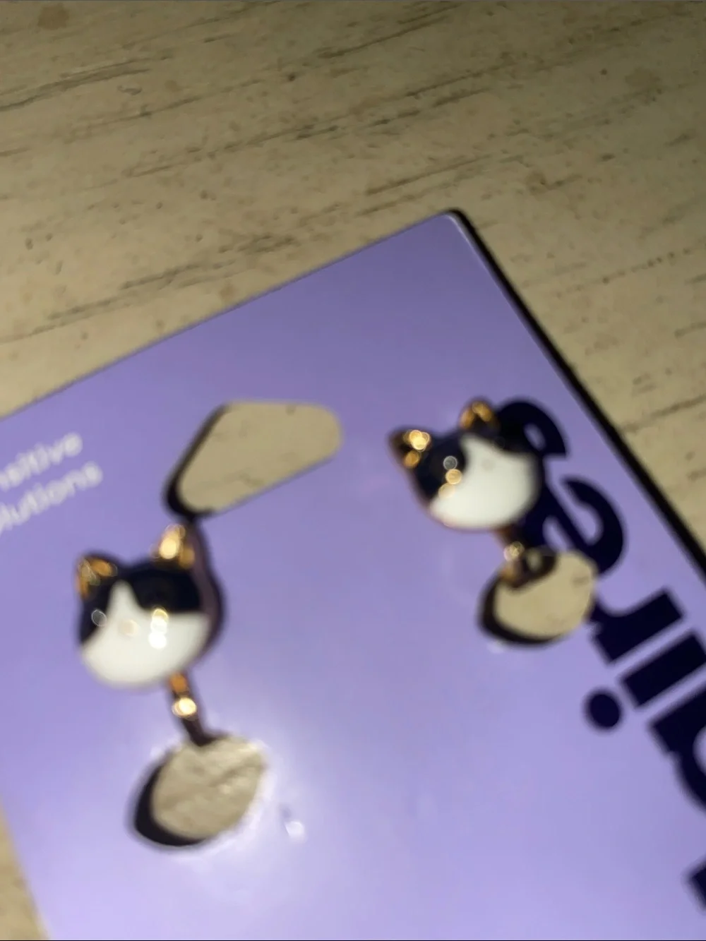 New Claire’s Clip on Earrings Cat 🐈‍⬛ theme